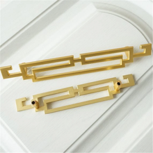 Load image into Gallery viewer, 2.5", 3.78", 5" (64, 96, 128mm) Gold Drawer Pulls & Knobs | Chinese Style Cabinet Door, Dresser & Cupboard Handles, Kitchen Hardware