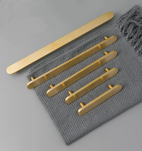 Load image into Gallery viewer, 3.0", 3.78", 5.0", 6.3" (160mm) Solid Brass Cabinet Pulls | Drawer & Kitchen Cupboard Handles, Dresser & Wardrobe Knobs, Pulls