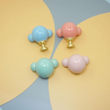 Load image into Gallery viewer, Cute Bear Ceramic Knobs | Colorful Dresser & Kitchen Cupboard Knobs, Drawer & Cabinet Handles, Furniture Hardware