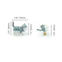 Load image into Gallery viewer, Cute Cat Knobs | Colorful Kitchen & Cabinet Handles, Drawer & Wardrobe Pulls, Modern Decorative Hardware