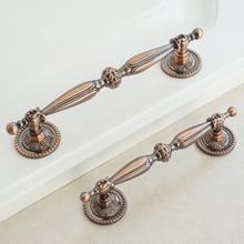 Load image into Gallery viewer, 3.78" (96mm), 5.0" (128mm) Antique Copper & Bronze Pulls | Rustic Chic Drawer, Cabinet, Dresser & Kitchen Handles