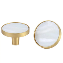 Load image into Gallery viewer, Nordic Simple Creative Round Brass Knobs | Wardrobe Door, Cabinet, American Door & Drawer Hardware