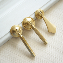 Load image into Gallery viewer, Brass Drop Ring Knobs & Pulls | Gold Drawer, Dresser & Cabinet Door Knobs, Furniture Hardware Handles