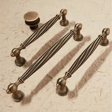 Load image into Gallery viewer, 5"-6.3" Aged Brass & Antique Bronze Knobs, Pulls & Handles | Cabinet, Kitchen, Drawer, Dresser & Cupboard Hardware