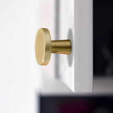 Load image into Gallery viewer, Round Brushed Brass, Nickel, Black & White Knobs, Pulls & Handles | Drawer, Dresser, Kitchen & Cabinet Decor Furniture Hardware