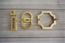 Load image into Gallery viewer, 1.1", 2.5" (28, 64mm) Brushed Gold Brass Drop Pulls | Dresser & Drawer Knobs, Cabinet Door Handles, Hardware