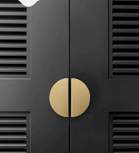 Load image into Gallery viewer, 2.5" (64mm) Modern Brushed Gold Brass Knobs, Pulls & Handles | Drawer, Dresser, Kitchen Cabinet, Wardrobe & Cupboard Hardware