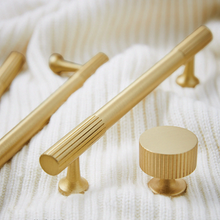 Load image into Gallery viewer, Solid Brass Drawer Knobs & Handles | Gold Cabinet & Dresser Pulls, Kitchen & Cupboard Handles, Wardrobe Knobs