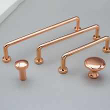 Load image into Gallery viewer, 3.78"-6.3" Rose Gold Knobs & Pulls | Drawer, Cabinet, Dresser, Wardrobe & Kitchen Cupboard Hardware