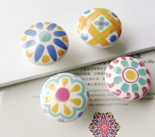 Load image into Gallery viewer, American Mediterranean Style Ceramic Pulls - Dresser & Cabinet Door Handles for Home Decor
