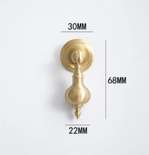 Load image into Gallery viewer, French Light Luxury Brass Knob - Gold Minimalist Handle for Shoe Cabinets, Wardrobes & Drawers