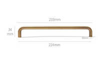 Load image into Gallery viewer, French Brass U-Shaped Pull Rings, Retro Cabinet Drawer Wardrobe Handles