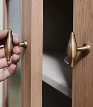 Load image into Gallery viewer, French Retro Brass Drawer Pulls, New Chinese Antique Brass Cabinet Handles