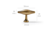 Load image into Gallery viewer, French Retro Brass Drawer Pulls, New Chinese Antique Brass Cabinet Handles