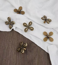 Load image into Gallery viewer, Lucky Flower Brass Cabinet Pulls, French Retro Luxury Handles for Kids Room