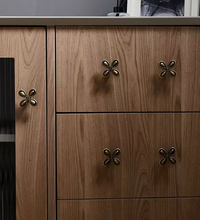 Load image into Gallery viewer, Lucky Flower Brass Cabinet Pulls, French Retro Luxury Handles for Kids Room