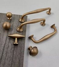 Load image into Gallery viewer, American Antique Brass Cabinet Pulls | French Retro Drawer Handles