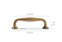 Load image into Gallery viewer, American Antique Brass Cabinet Pulls | French Retro Drawer Handles