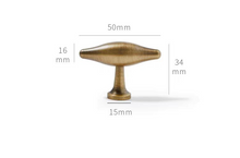 Load image into Gallery viewer, American Antique Brass Cabinet Pulls | French Retro Drawer Handles