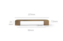 Load image into Gallery viewer, Mid-Century Long Brass Pulls | American Retro Antique Brass Cabinet & Wardrobe Handles