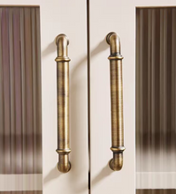 Load image into Gallery viewer, Luxury Antique Brass Single Hole Pulls | Modern Chinese Retro Cabinet Wardrobe Handles