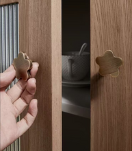 Load image into Gallery viewer, Star Shape Brass Cabinet Pulls | French Retro Antique Brass Handles for Kids Room