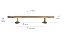 Load image into Gallery viewer, French Antique Brass Drawer Pulls | Retro Luxury Cabinet Handles