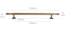 Load image into Gallery viewer, French Antique Brass Drawer Pulls | Retro Luxury Cabinet Handles