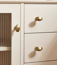 Load image into Gallery viewer, Pigeon Egg Brass Single Hole Pulls | French Luxury Shell Round Cabinet Handles