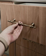 Load image into Gallery viewer, American Vintage Brass Cabinet Pulls | French Retro Antique Wardrobe Handles