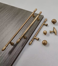 Load image into Gallery viewer, French Retro Brass Cabinet Pulls | Vintage American Drawer Wardrobe Handles