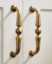 Load image into Gallery viewer, French Antique Brass Wardrobe Pulls | Modern Luxury Retro Cabinet Drawer Furniture Handles