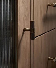 Load image into Gallery viewer, European Knurled Brass Drawer Pulls, French Mid-Century Retro Classical Wardrobe Cabinet Handles
