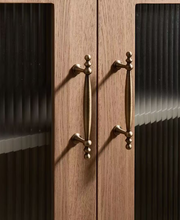 Load image into Gallery viewer, Mid-Century Retro Brass Drawer Pulls, French Luxury Premium Cabinet Handles for Kitchen Wardrobe Shoe Cabinet