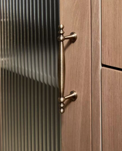 Load image into Gallery viewer, Mid-Century Retro Brass Drawer Pulls, French Luxury Premium Cabinet Handles for Kitchen Wardrobe Shoe Cabinet