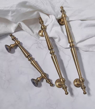 Load image into Gallery viewer, French Mid-Century Walnut Brass Drawer Pulls New Chinese Retro Cabinet Door Handles