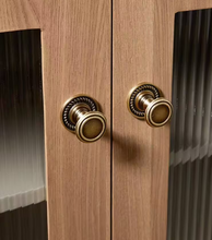Load image into Gallery viewer, Mid‑Century Modern Luxury Brass Drawer Pulls French Retro High‑End Handles for Kids Room Kitchen Wardrobe Cabinet
