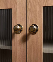 Load image into Gallery viewer, Mid‑Century Modern Luxury Brass Drawer Pulls French Retro High‑End Handles for Kids Room Kitchen Wardrobe Cabinet