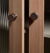 Load image into Gallery viewer, Walnut Brass Drawer Pulls French Bronze Mid‑Century Modern Crystal Handles for Kitchen Wardrobe Cabinet