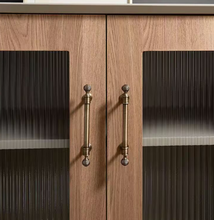 Load image into Gallery viewer, French Retro Brass Cabinet Pulls, American Mid‑Century Handles for Drawer Wardrobe Furniture