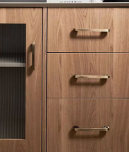 Load image into Gallery viewer, Cloud‑Shaped Mid‑Century Long Brass Pulls, New Chinese Retro Handles for Cabinet & Wardrobe