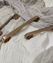 Load image into Gallery viewer, Cloud‑Shaped Mid‑Century Long Brass Pulls, New Chinese Retro Handles for Cabinet & Wardrobe