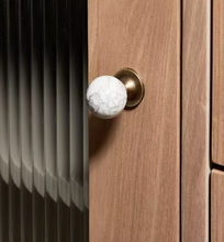 Load image into Gallery viewer, French Antique Bronze Crystal Round Brass Knobs, Luxury Mid-Century Handles for Cabinets, Drawers & Wardrobes