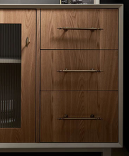 Load image into Gallery viewer, Mid-Century Retro Brass Pulls, French Antique Bronze Handles for Walnut Furniture, Drawers, Cabinets & Wardrobes