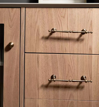 Load image into Gallery viewer, French Retro Brass Drawer Pulls, Premium Mid-Century & American Antique Bronze Handles for Kitchen Cabinets, Drawers & Wardrob