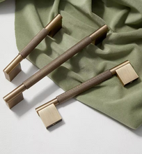 Load image into Gallery viewer, Mid-Century Retro Brass Hardware Pulls, American, French & New Chinese Style Handles for Kitchen Cabinets, Drawers & Wardrobes