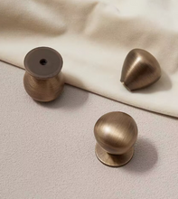 Load image into Gallery viewer, Antique Bronze Luxury Brass Small Drawer Knobs, French Mid-Century & New Chinese Style Handles for Kitchen Cabinets, Drawers and Wardrobes