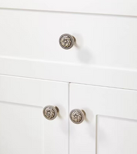 Load image into Gallery viewer, French Retro Antique Bronze Brass Handles, Mid-Century Small Pulls for Cabinets, Drawers & Wardrobes