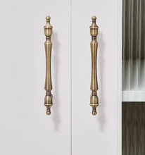 Load image into Gallery viewer, Antique Bronze Vintage Brass Drawer Pulls, New Chinese & Mid-Century Luxury Handles for Wardrobe, Kitchen Cabinet & Drawers