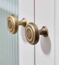Load image into Gallery viewer, Antique Bronze Vintage Brass Drawer Pulls, New Chinese & Mid-Century Luxury Handles for Wardrobe, Kitchen Cabinet & Drawers
